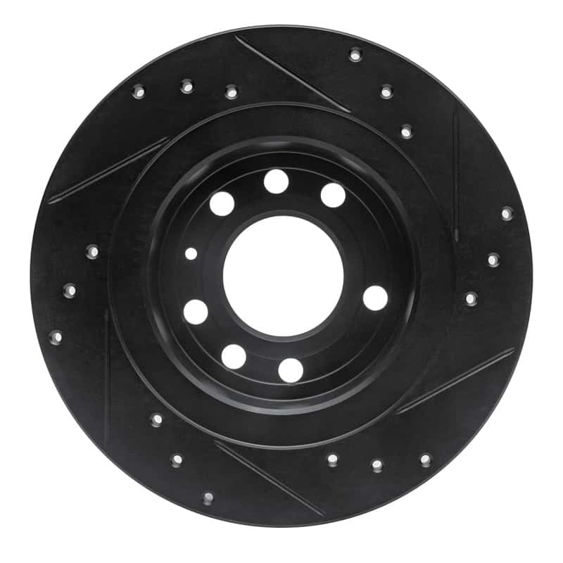R1 Concepts — R1 06-10 Pontiac Solstice Rear Left Drilled & Slotted Black Brake Rotor
R1 Brake Rotor Drill - view 5