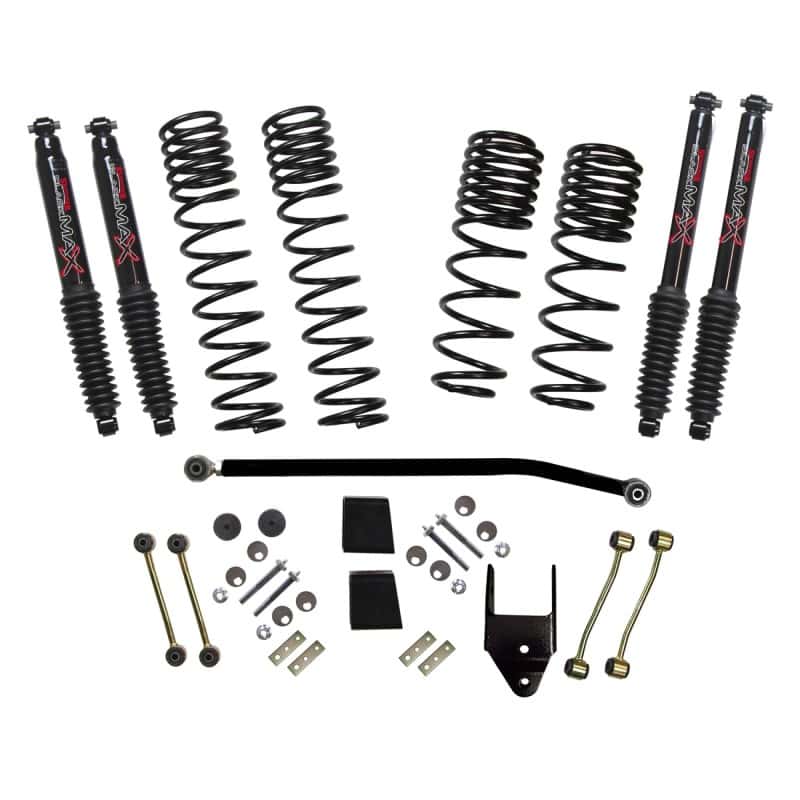Skyjacker — Skyjacker 2020 Jeep JL 4WD Diesel 3.5-4in Dual Rate Long Travel Sus Lift Kit w/ Black Max Shocks
3.5-4 In. Lift Kit - view 2