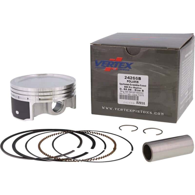 Vertex Pistons — Vertex Piston 13-22 Polaris Scrambler 850 850cc Forged Replica Piston Kit - view 2