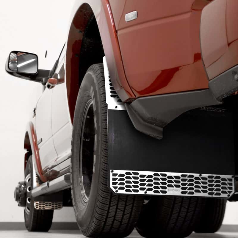 Putco — Putco 19-20 Ram HD Dually - (Fits Rear) - Set of 2 Mud Skins - Polished SS w/ Hex Shield
Mud Flap - view 2