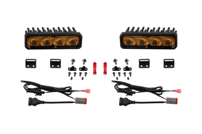 Diode Dynamics — Diode Dynamics 2022-2026 Toyota Tundra Fog SS6 Sport LED Kit White 6000K - view 6