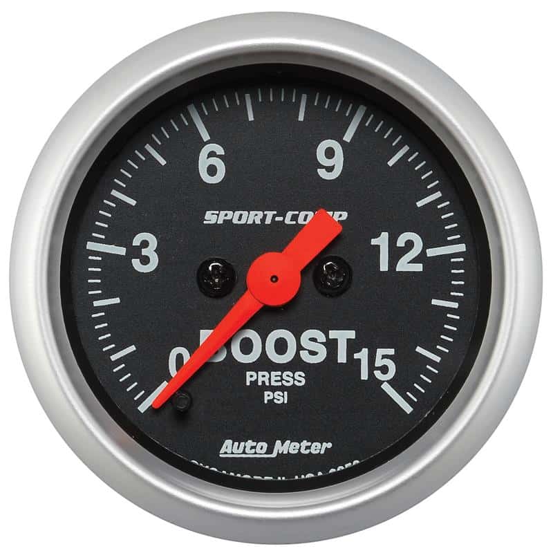 AutoMeter — Autometer 2-1/16in 15PSI Boost Digital Stepper Motor Sport-Comp Gauge
2" BOOST PRESS, 0-15 - view 2