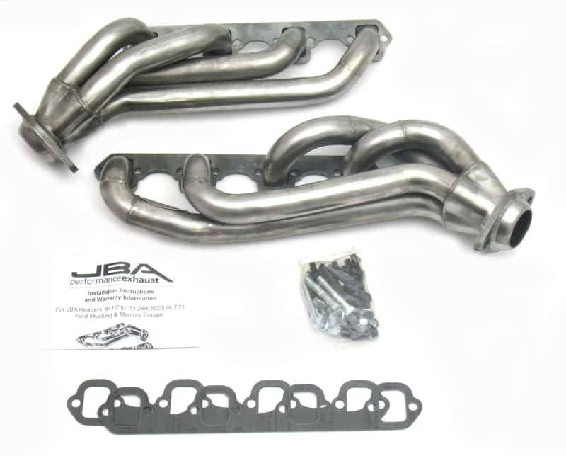 JBA — JBA 65-73 Ford Mustang 260-302 SBF w/GT40-P Heads 1-5/8in Primary Raw 409SS Mid Length Header
Exhaust Header - view 1