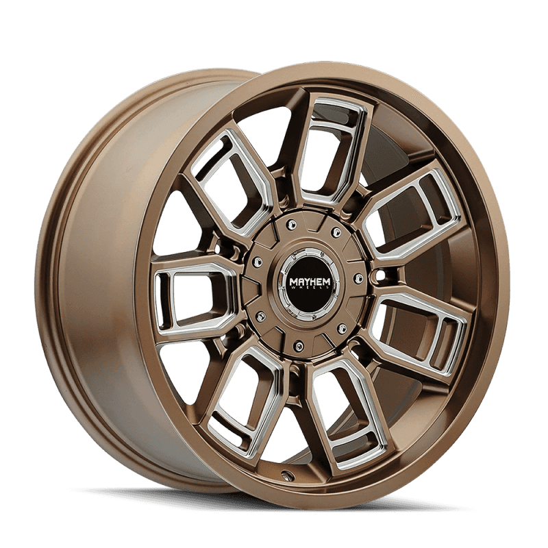 Mayhem — Mayhem 8118 Ordinance 20x9 / 5x127/139.7 BP / 87.1mm Hub Matte Bronze Wheel w/ Milled Spokes
MAYHEM 8118 - view 2