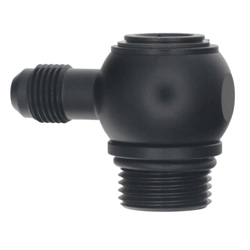 DeatschWerks — DeatschWerks 10AN ORB Male to 6AN Male Flare Low Profile 90-Degree Swivel - Anodized Matte Black
Lines & Fittings - view 1