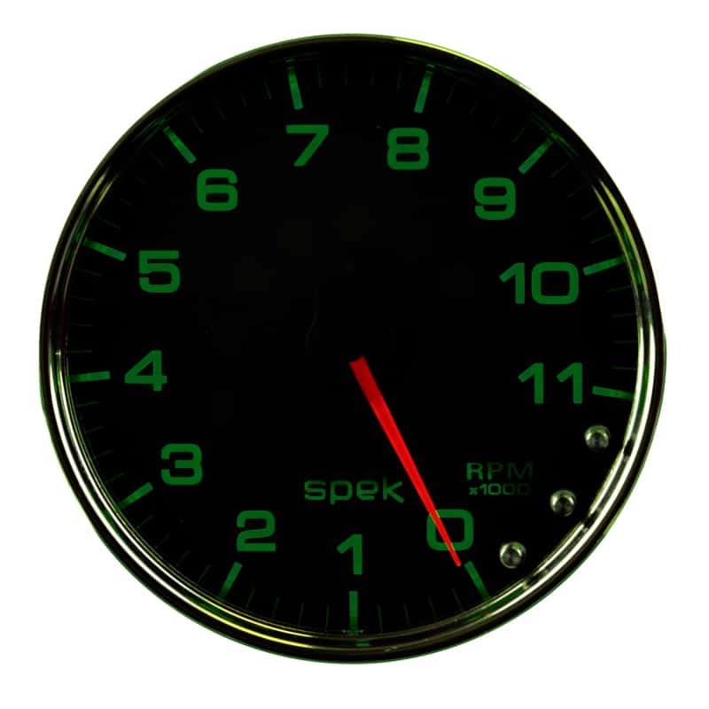 AutoMeter — Autometer Spek-Pro Gauge Tachometer 5in 11K Rpm W/Shift Light & Peak Mem Black/Chrome
GA 5" 11KRPM BCC SPK - view 6