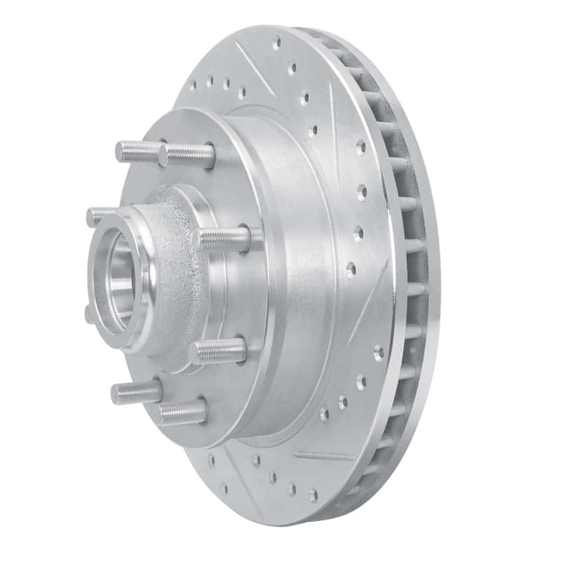 R1 Concepts — R1 1988-1996 Chevrolet C3500 Front Right Drilled & Slotted Silver Brake Rotor
R1 Brake Rotor Drill - view 2