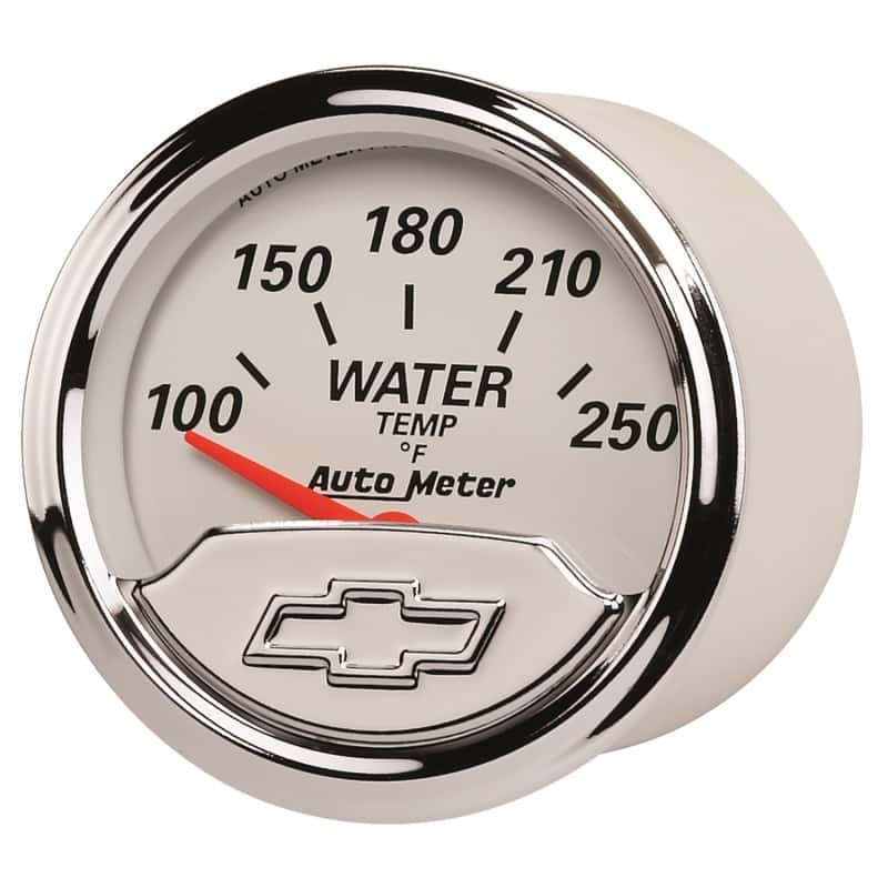 AutoMeter — Autometer Chevy Vintage 2in 100-250 Deg F Short Sweep Electronic Water Temp Gauge
GA 2" WTEMP ELEC CV - view 4