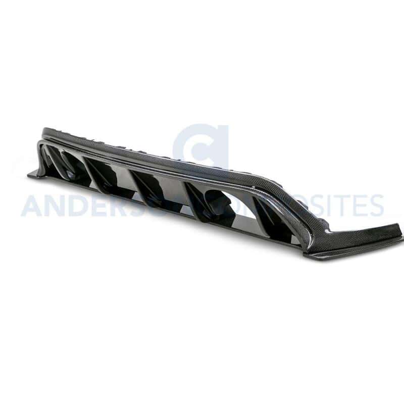 Anderson Composites — Anderson Composites 2016+ Ford Focus RS Type-R Rear Diffuser - view 3