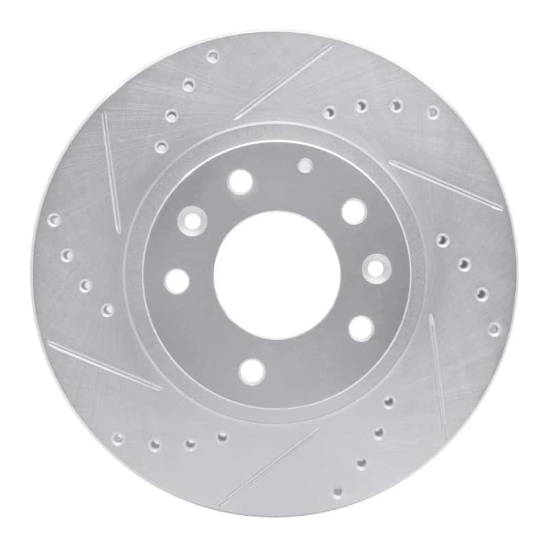 R1 Concepts — R1 06-15 Mazda MX-5 Miata Front Left Drilled & Slotted Silver Brake Rotor
R1 Brake Rotor Drill - view 1