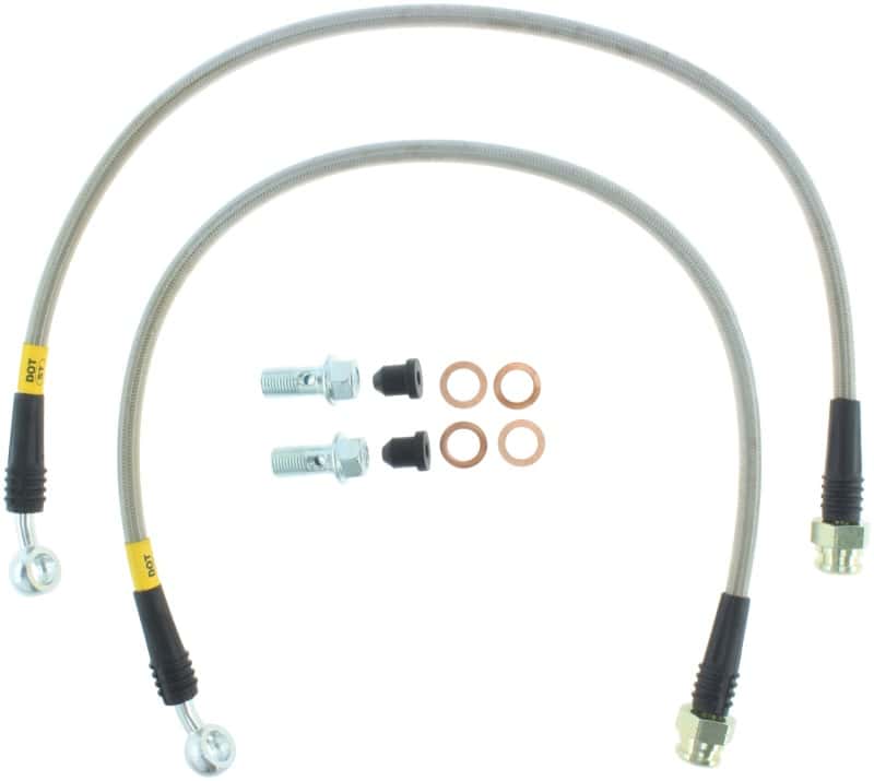 Stoptech — StopTech 14-15 Chevy Corvette Z51 (C7) V8 Stainless Steel Front Brake Lines
SS Brake Lines - view 2