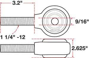 SPC Performance — SPC Performance xAxis Rod End Ball Joint
CROSSAXIS ROD END
XAXIS JOINT - view 2
