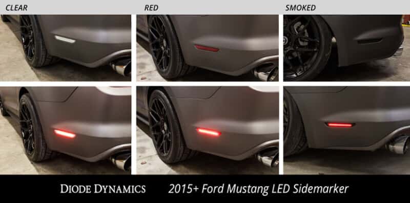 Diode Dynamics — Diode Dynamics 15-21 EU/AU Ford Mustang LED Sidemarkers - Smoked (Pair) - view 7