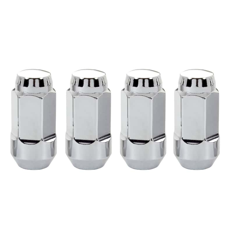 McGard — McGard Hex Lug Nut (Cone Seat Bulge Style) M14X1.5 / 22mm Hex / 1.945in. Length (4-Pack) - Chrome - view 5
