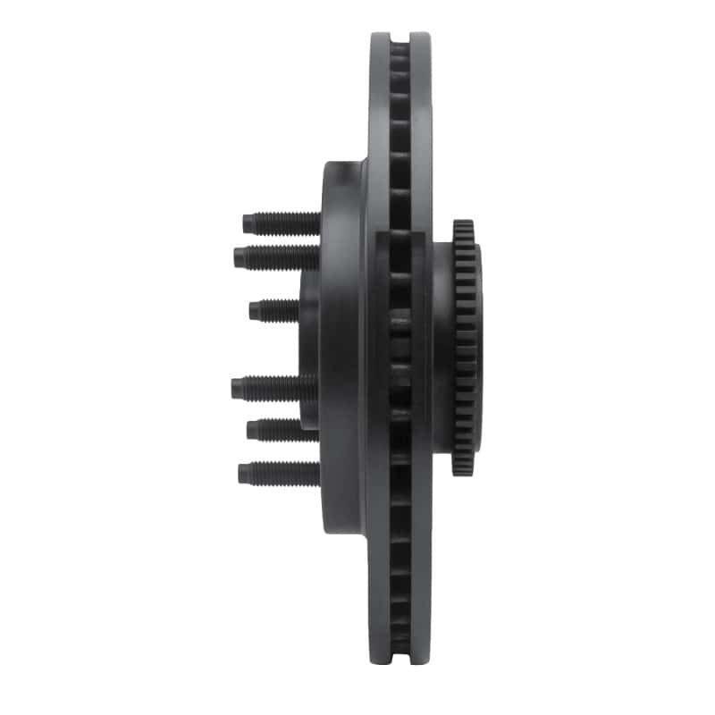 R1 Concepts — R1 04-08 Ford F-150 RWD Front Left Drilled & Slotted Black Brake Rotor
R1 Brake Rotor Drill - view 3