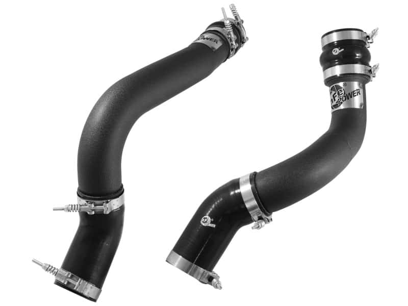 aFe — aFe BladeRunner 3in Black Intercooler Tubes Hot & Cold Side Kit for 13-14 Dodge RAM Diesel 6.7L (td)
Charge Pipe Kit - view 2