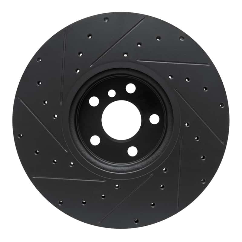 R1 Concepts — R1 16-25 BMW 330e Left Front Drilled & Slotted Black Brake Rotor
R1 Brake Rotor Drill - view 5