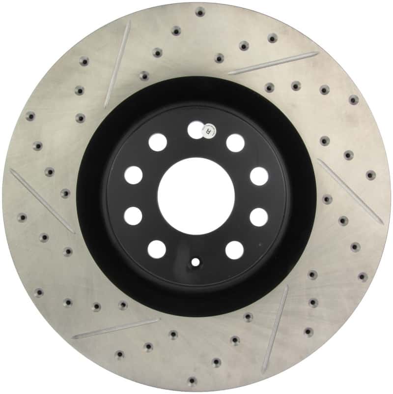 Stoptech — StopTech 09 VW Passat CC / 06-09 Passat Slotted & Drilled Right Front Rotor
Slot/Drill Rotor - view 6