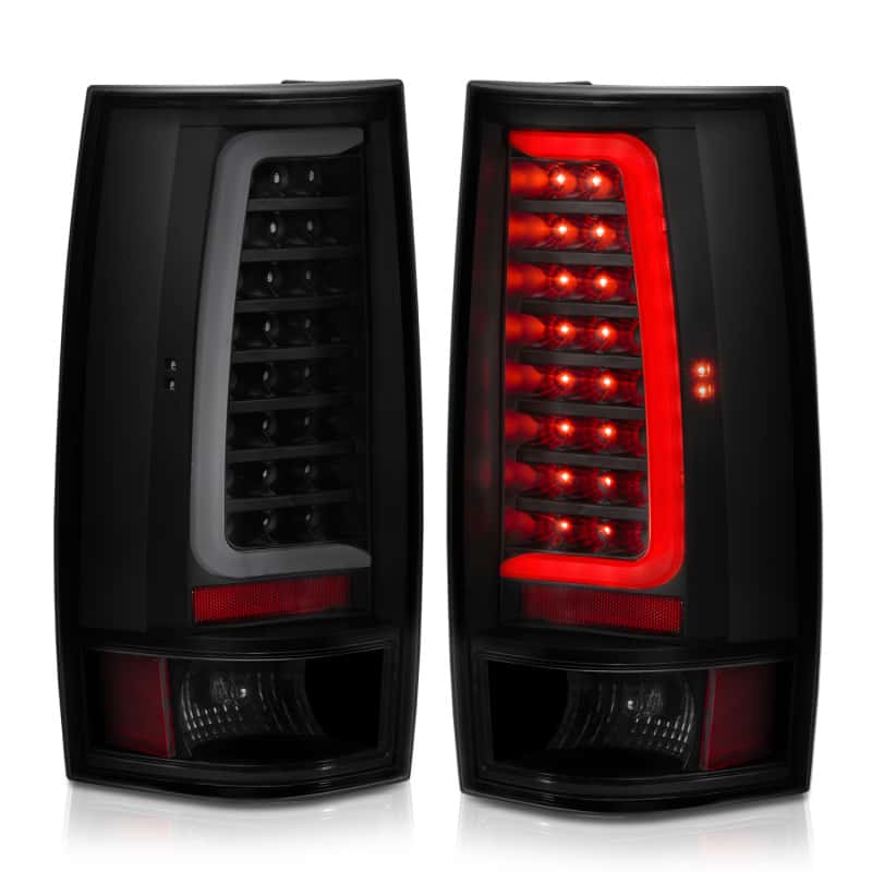 ANZO — ANZO 2007-2014 Chevy Tahoe LED Taillight Plank Style Black w/Smoke Lens - view 14