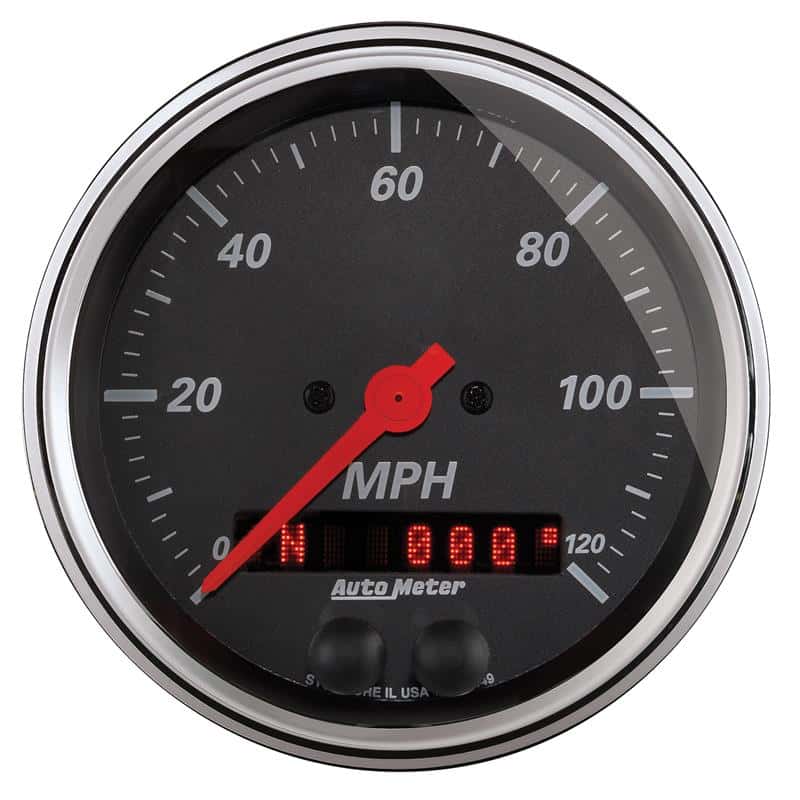 AutoMeter — Autometer Designer Black 3-3/8in Electric 120MPH GPS Speedometer
GA 3-3/8" SPD GPS DB - view 2