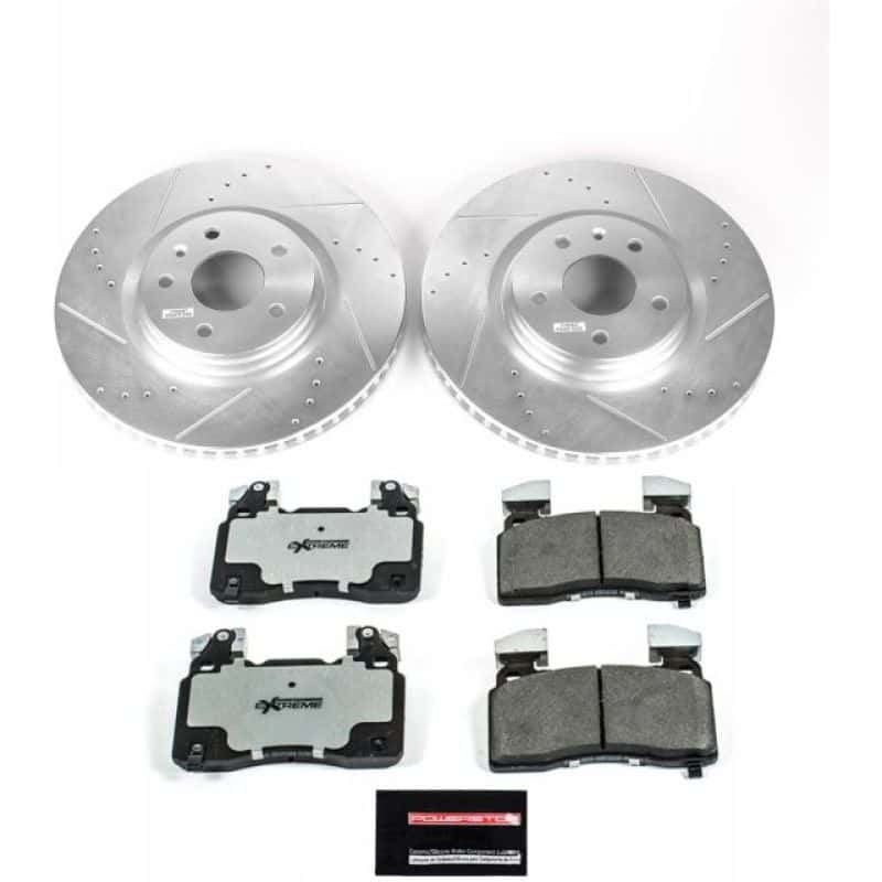 PowerStop — Power Stop 14-19 Chevrolet Corvette Front Z26 Street Warrior Brake Kit - view 1