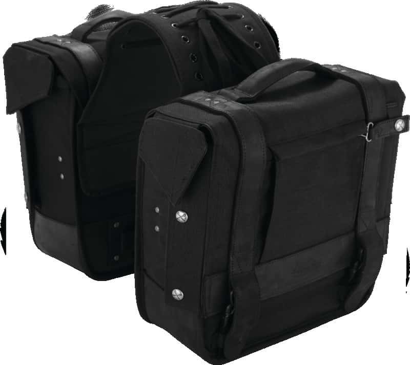 Burly Brand — Burly Brand Throw-over Saddlebag - Black - view 1