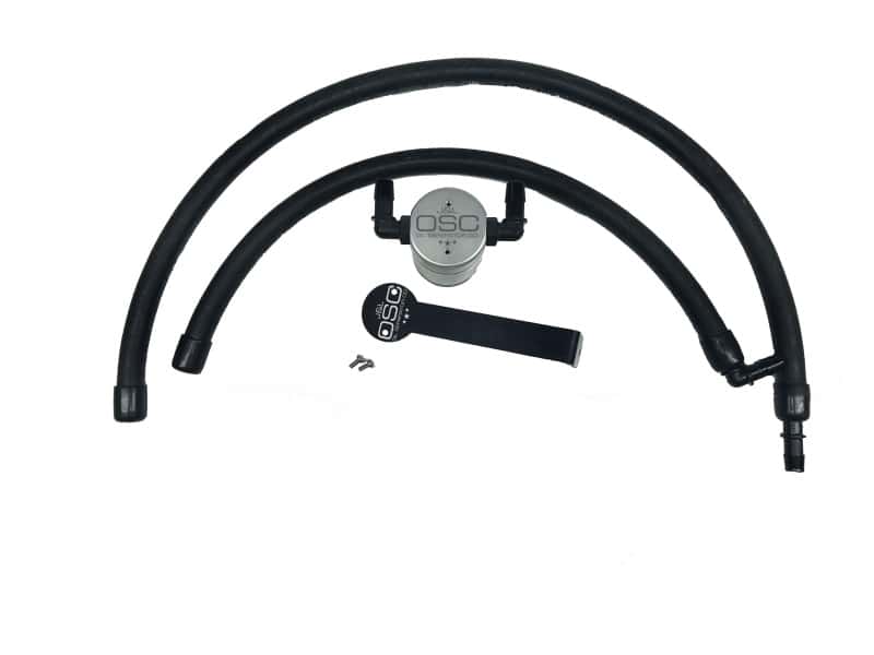 J&L — J&L 09-18 Ram 1500 5.7L Passenger Side Oil Separator 3.0 - Clear Anodized
Oil Separator - view 1
