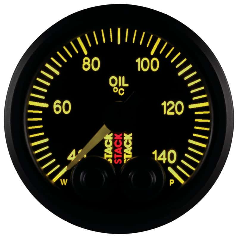 AutoMeter — Autometer Stack 52mm 40-140 Deg C 1/8in NPTF Male Pro-Control Oil Temp Gauge - Black
Ga OilT PC Blk 140C - view 10