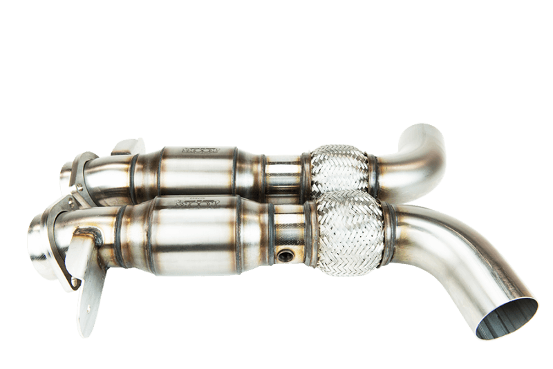 Kooks Headers — Kooks 2015+ Ford Mustang GT350 5.2L 3in x 2-3/4in Green Cat SS X-Pipe Kooks HDR Req
3in. x 2-3/4in. X-Pi
3" x 2-3/4" X-Pipe - view 5