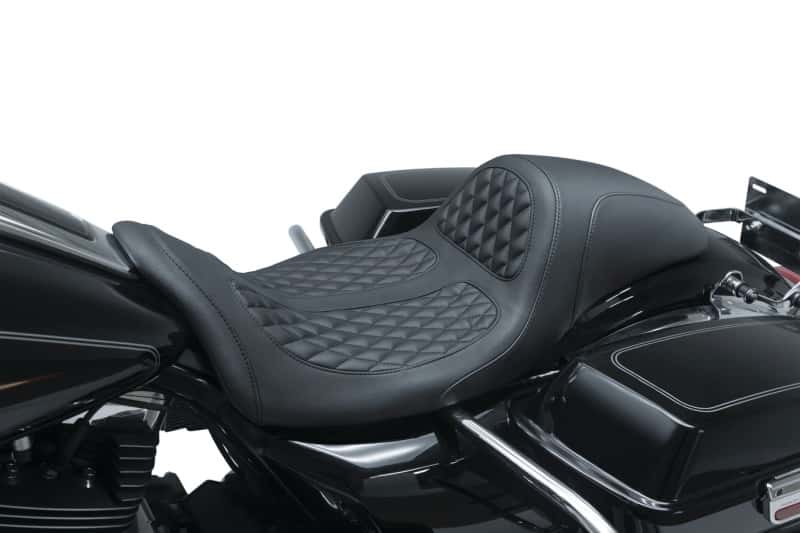 Mustang Motorcycle — Mustang 08-21 Harley Electra Glide,Rd Glide,Rd King ,Str Glide Hightail Fastback 1PC Seat - Black - view 1