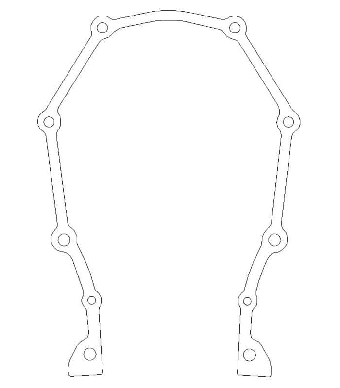 Cometic Gasket — Cometic Chrysler Gen-2 Hemi .018in AFM Timing Cover Gasket
Timing Cover Gasket - view 1