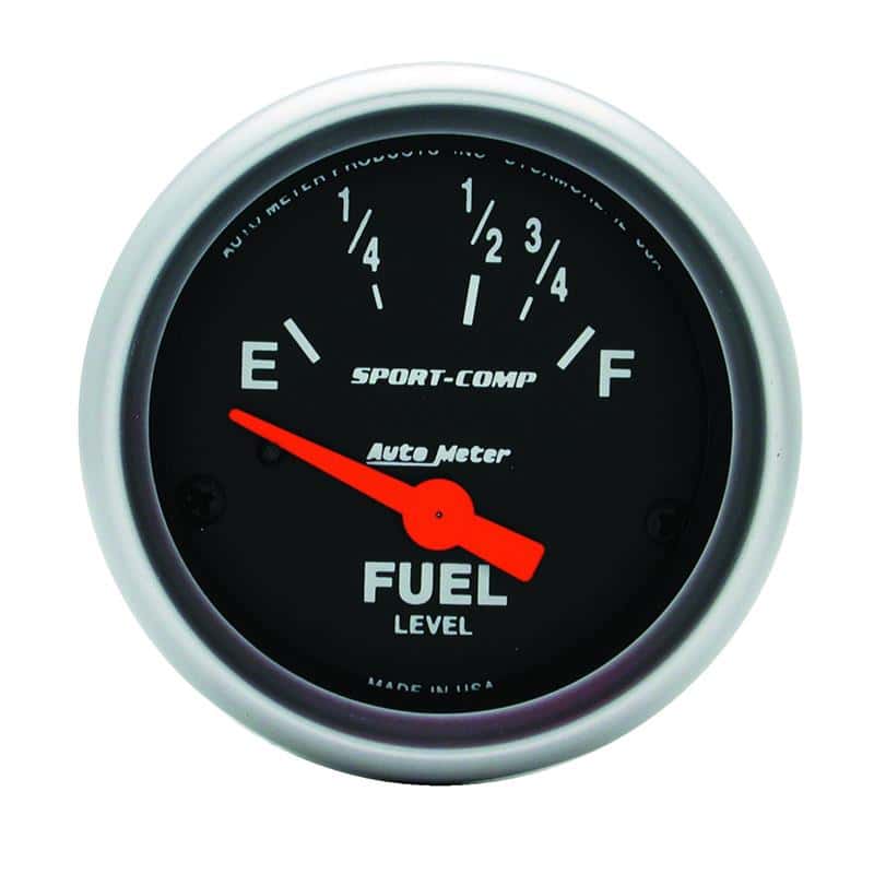 AutoMeter — Autometer Sport Comp 52mm 16-158 Ohms Electronic Fuel Level Gauge
2" FUEL LEVEL, 16 E/ - view 1