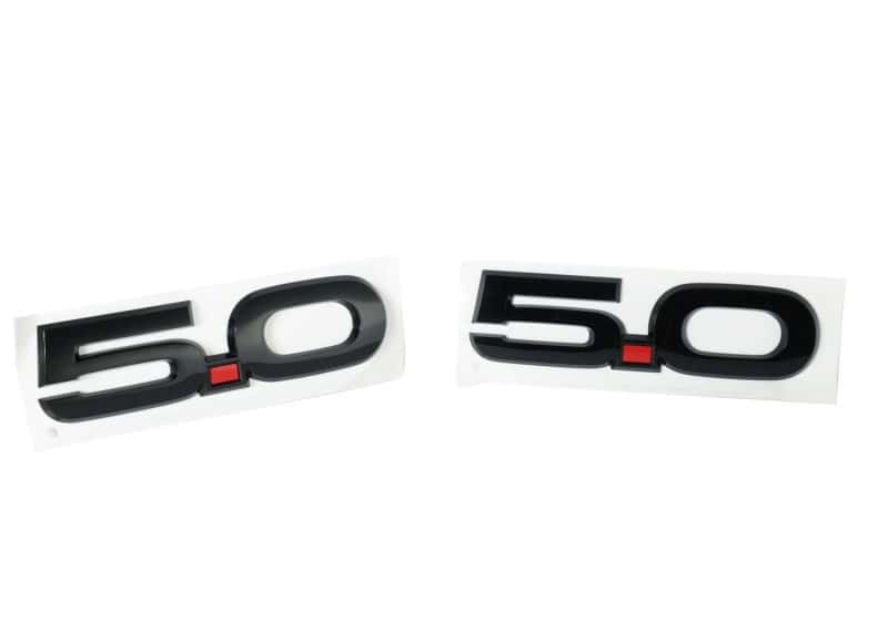 Ford Racing — Ford Racing 15-17 Ford Mustang 5.0L Fender Emblem Black - view 4
