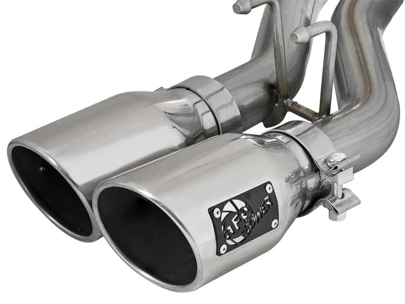 aFe — aFe Rebel Series 2.5in SS Cat-Back Exhaust w/ Polished Tip 07-18 Jeep Wrangler (JK) V6 3.6/3.8L 4dr
Cat-Back Exhaust - view 2
