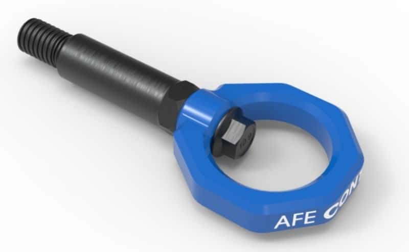 aFe — aFe Control Front Tow Hook Blue 20-21 Toyota GR Supra (A90)
Front Tow Hook - view 2