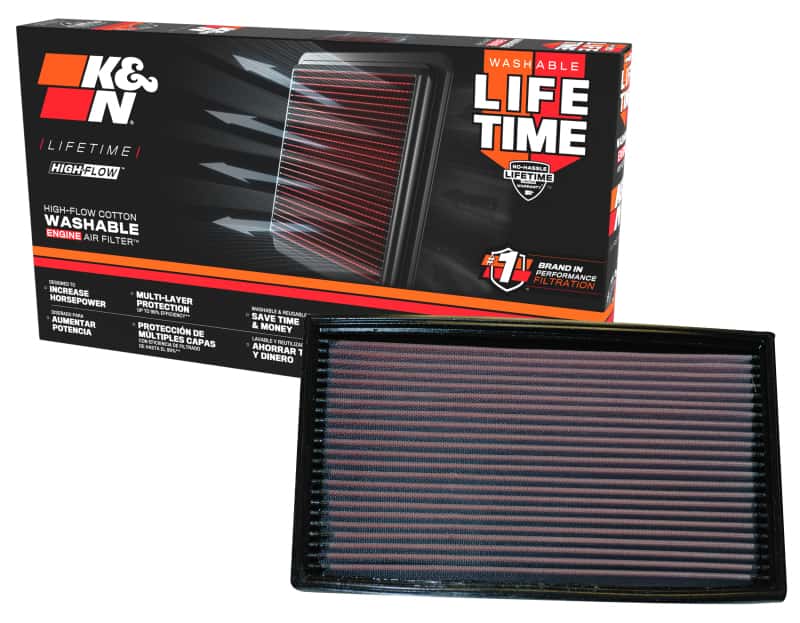 K&N Engineering — K&N Replacement Air Filter JAGUAR XKR 4.0L-V8 SUPERCHARGED & XK8 4.0L-V8; 1998-2000
Replacement Air Filt
Air Filter - view 7
