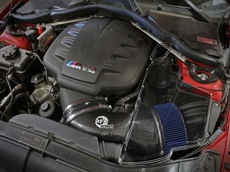 aFe — aFe MagnumFORCE Carbon Fiber Air Intake System Stage-2 PRO 5R 08-13 BMW M3 (E9X) V8 4.0L
Black Series Intake - view 8