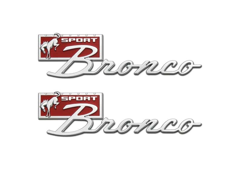 Ford Racing — Ford Racing Bronco Sport Script Fender Badge Kit
Decal - view 2