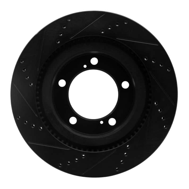 R1 Concepts — R1 07-22 Lexus LX570 Front Right Drilled & Slotted Black Brake Rotor
R1 Brake Rotor Drill - view 5