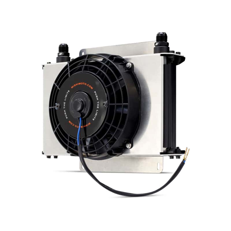Mishimoto — Mishimoto Universal Oil Cooler Kit 25-Row Cooler and 1x 8in Fan
Oil Cooler Kit - view 4
