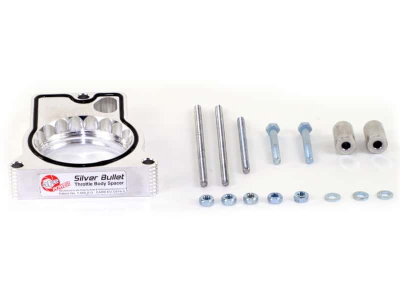 aFe — aFe Silver Bullet Throttle Body Spacers TBS GM C/K 1500 96-00 V6-4.3L
Throttle Body Spacer
TBdySpacer - view 2
