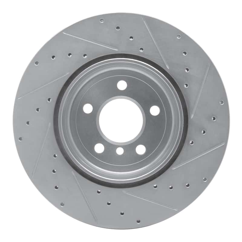 R1 Concepts — R1 10-19 BMW 640I xDrive Convertible Rear Left Drilled & Slotted Silver Brake Rotor
R1 Brake Rotor Drill - view 5