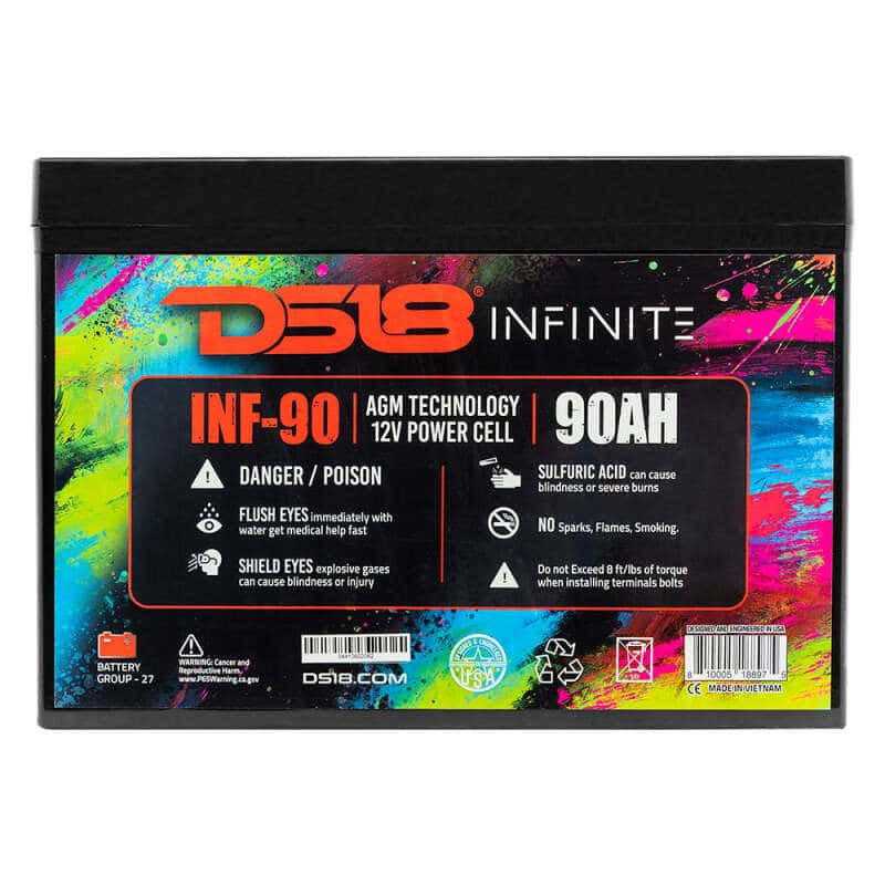 DS18 — DS18 2500 Watts 90 AH Infinite AGM Power Cell Battery - view 1