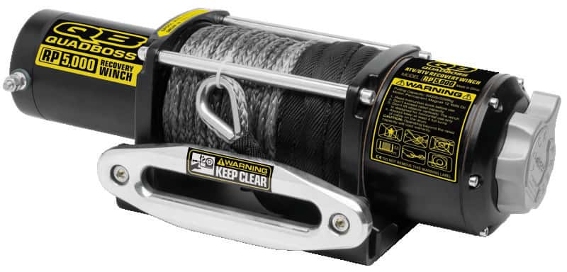 QuadBoss — QuadBoss Winch Kit - 50ft Synthetic Rope - 3.8hp - Hawse Fairlead - Wireless Remote - 5000lb - view 2