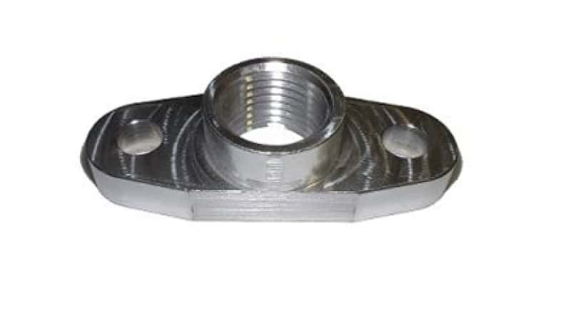 Torque Solution — Torque Solution Billet Oil Drain Flange: Universal T3/T4 & PTE Turbos - view 1