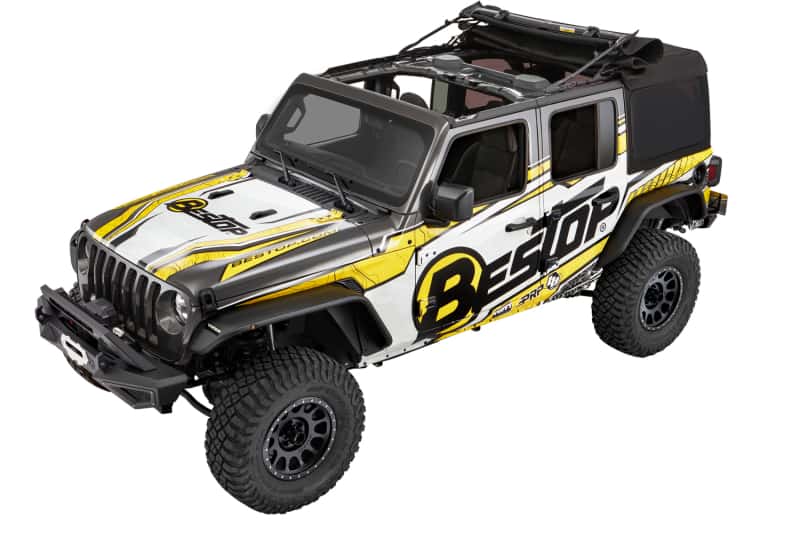 Bestop — Bestop 18-26 Jeep Wrangler JL 4-Door Supertop Ultra (Premium Black Twill)
Supertop Ultra - view 5