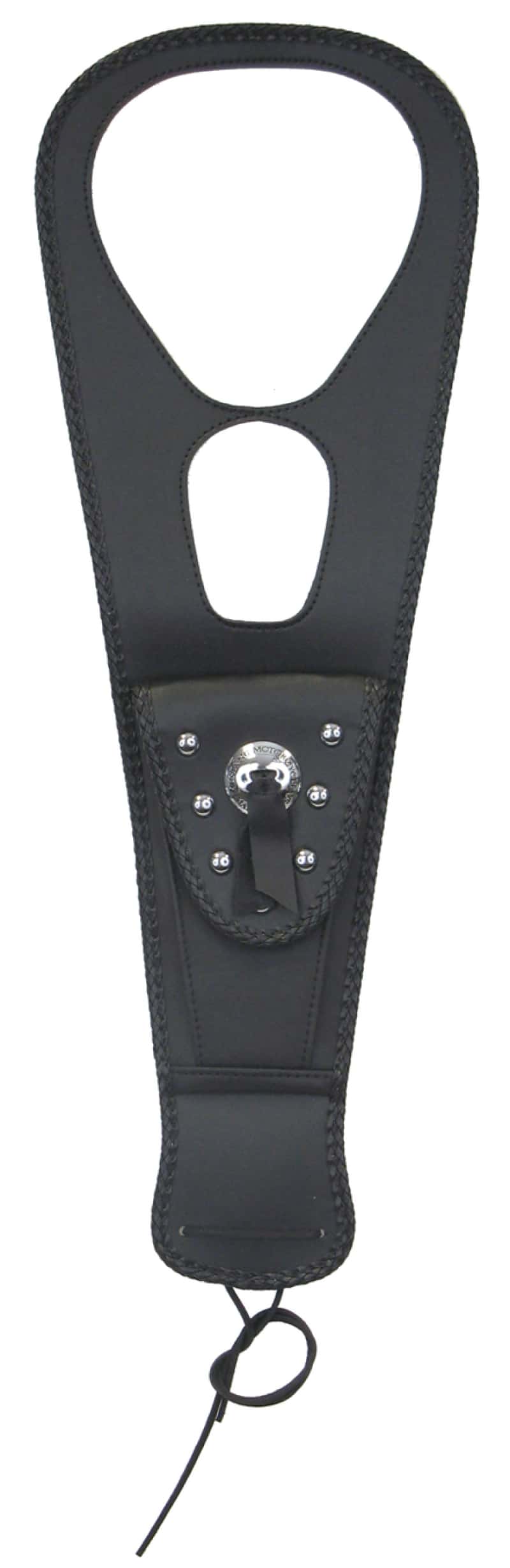 Mustang Motorcycle — Mustang 02-08 Honda VTX1800 Cruiser Tank Bib w/Studs- Black - view 1