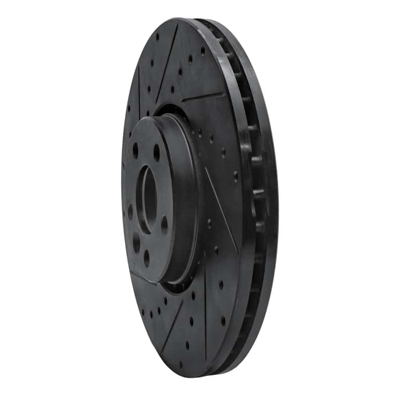 R1 Concepts — R1 10-16 Volvo XC60 Front Left Drilled & Slotted Black Brake Rotor
R1 Brake Rotor Drill - view 2