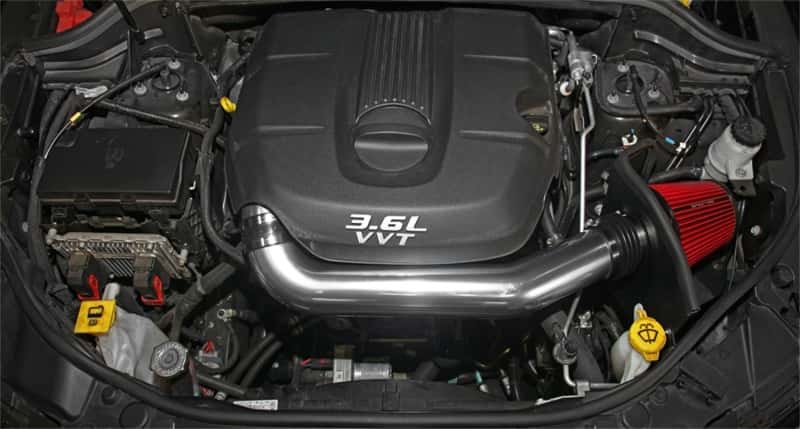 Spectre — Spectre 11-15 Jeep Grand Cherokee V6-3.6L F/I Air Intake Kit - Polished w/Red Filter
Spectre Air Intake K
Air Intake System - view 5