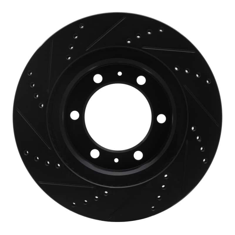 DFC — DFC 03-23 Toyota Tacoma Front Right Drilled & Slotted Black Brake Rotor - view 5